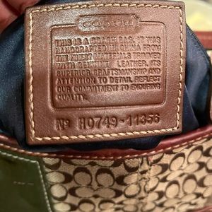 Patchwork coach Shoulder bag